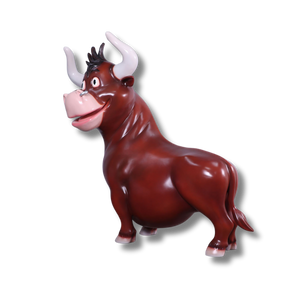 Comic Bull Animal Sculpture