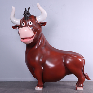 Comic Bull Animal Sculpture