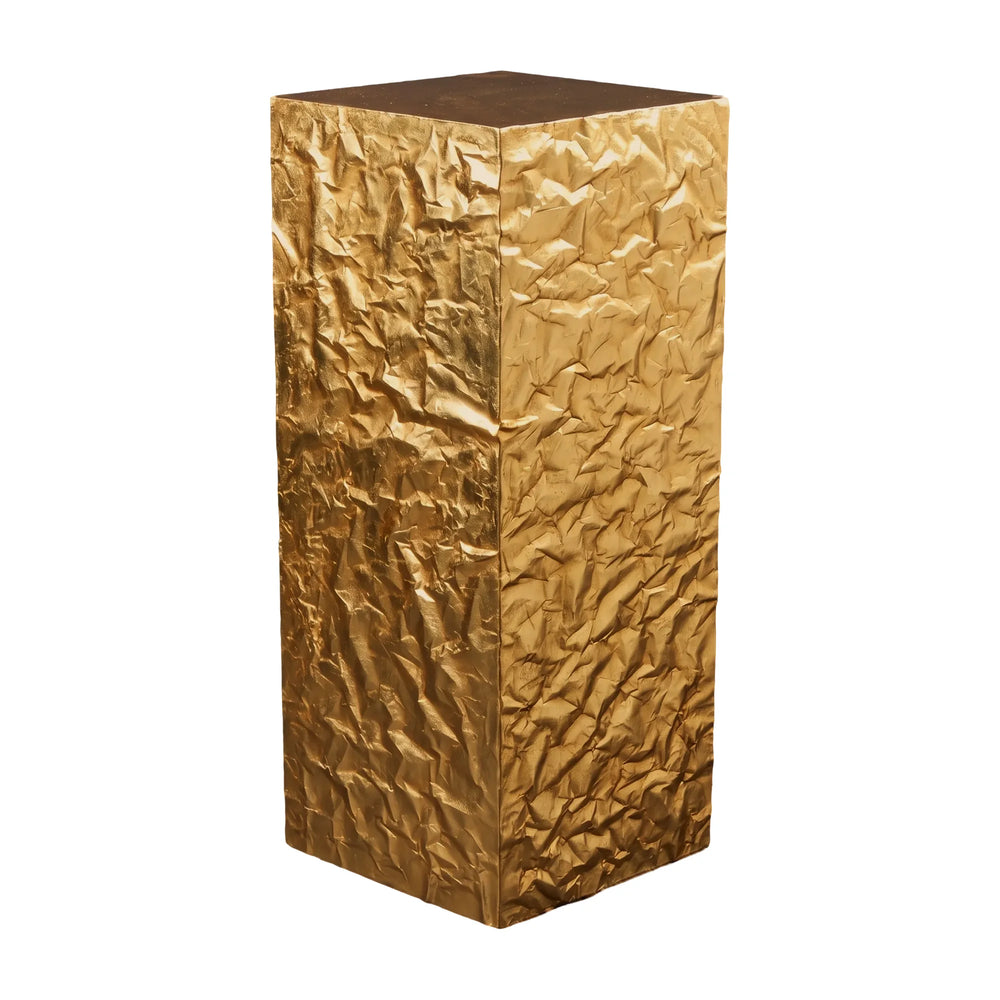 Crumpled Pedestal 14.25"X14.25"X35.5"H