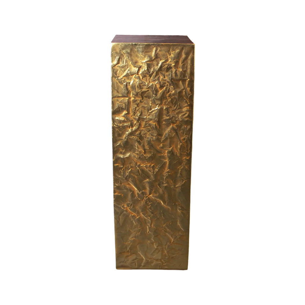 Crumpled Pedestal 14.25"X14.25"X43.75"H