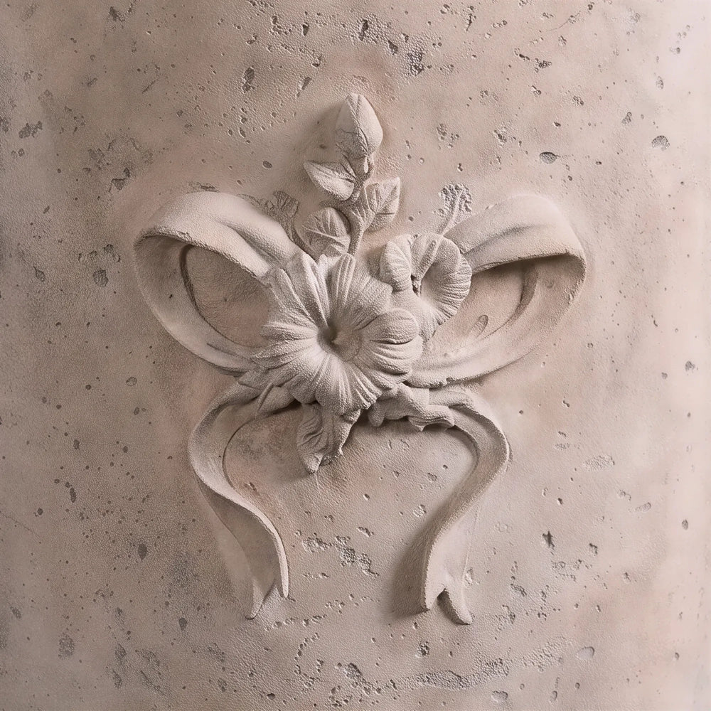 Cylindrical Base W/ Flowers