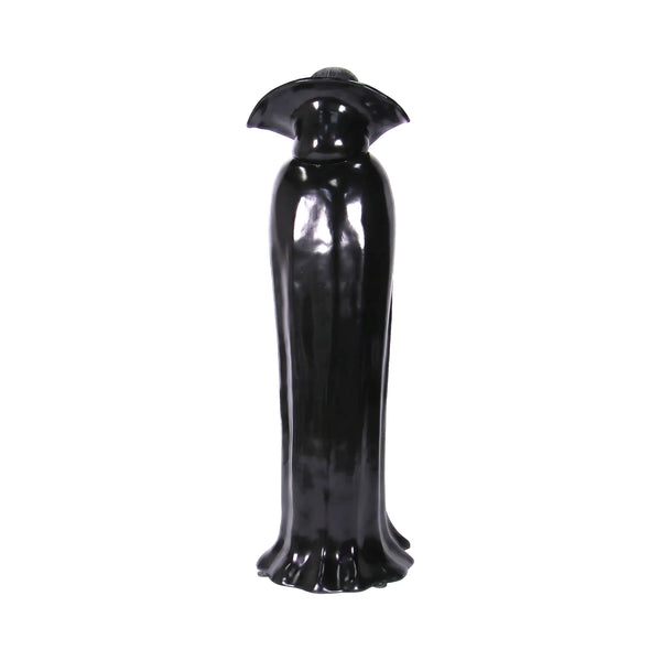 Heinimex Whimsical Dracula 6ft Halloween decor, smooth high-gloss painted finish, playful stylized aesthetic back view