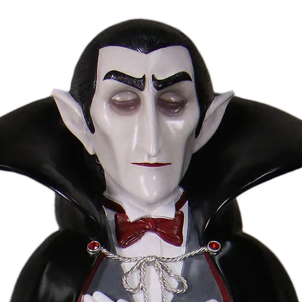 Heinimex Whimsical Dracula 6ft Halloween decor, smooth high-gloss painted finish, playful stylized aesthetic close up detail