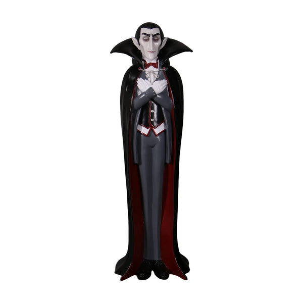 Heinimex Whimsical Dracula 6ft Halloween decor, smooth high-gloss painted finish, playful stylized aesthetic front view