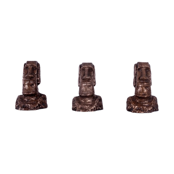 Easter Island Head Wall Décor (Set Of 3)