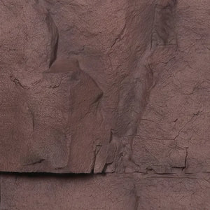 Heinimex Floating Rock console, textured Sedona brown finish, realistic natural landscape style close up detail
