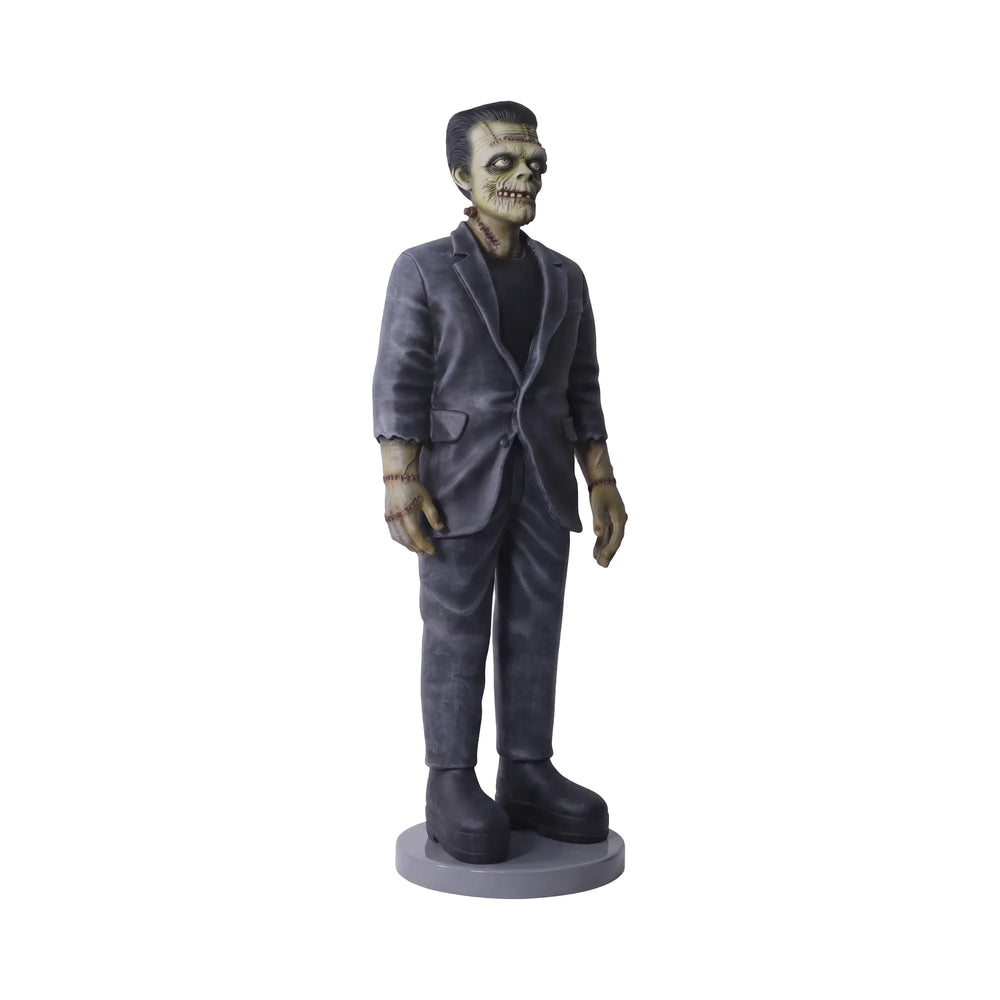 Heinimex Frankenstein 6ft Halloween decor, distressed realistic painted finish, classic spooky horror style angel view