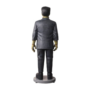 Heinimex Frankenstein 6ft Halloween decor, distressed realistic painted finish, classic spooky horror style back view