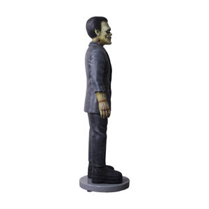 Heinimex Frankenstein 6ft Halloween decor, distressed realistic painted finish, classic spooky horror style side view