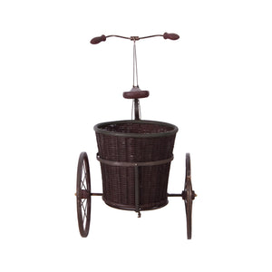Iron Bicycle W/ Round Basket Big
