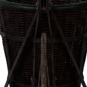 Iron Bicycle W/ Round Basket Medium