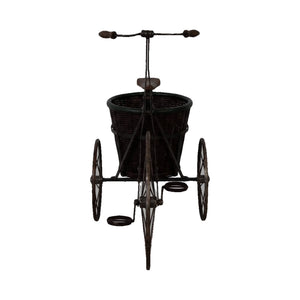 Iron Bicycle W/ Round Basket Medium