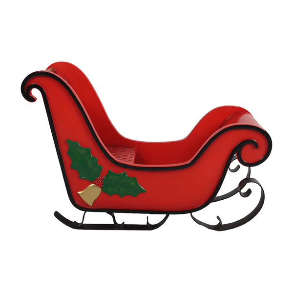 Kiddie Sleigh With Mistletoe