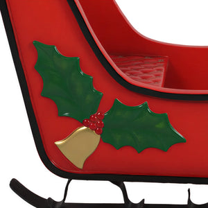 Kiddie Sleigh With Mistletoe