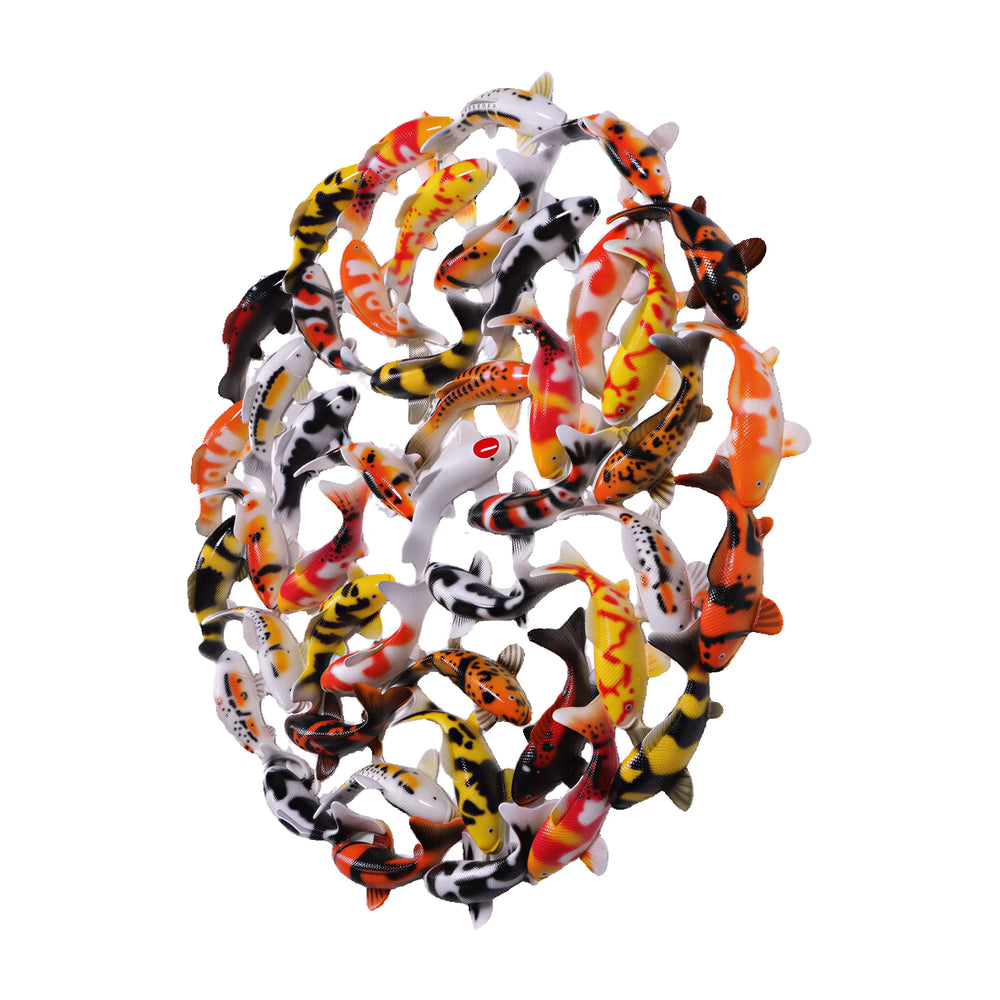 Koi Zen Wall Art - 63" Dia