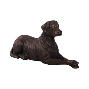 labrador-lying-down-bronze-finish-angle