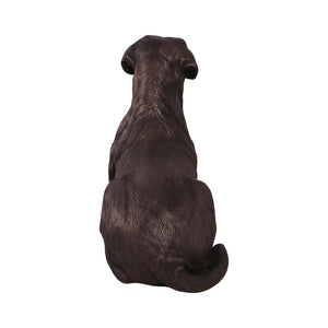 labrador-lying-down-bronze-finish-back-view