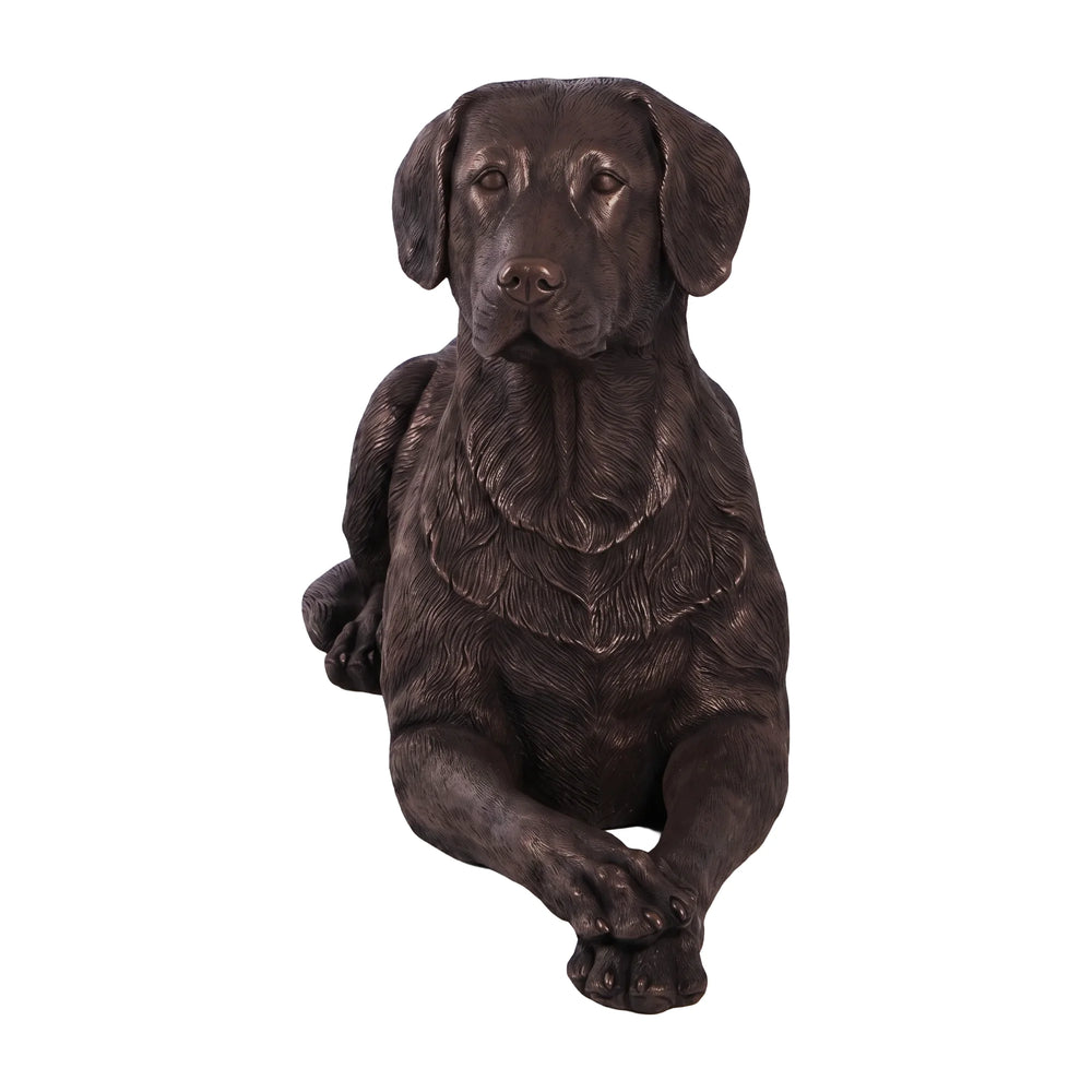 labrador-lying-down-bronze-finish-angle