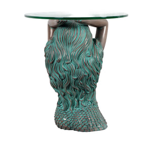 Mermaid End Table Head Version With Glass (Not In Usa/Canada)