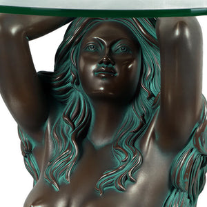Mermaid End Table Head Version With Glass (Not In Usa/Canada)