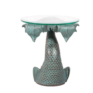 Mermaid End Table Tail Version With Glass (Not In Usa/Canada)