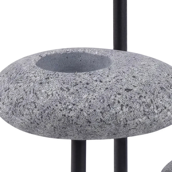 Pebbles Candle Stand 12"H