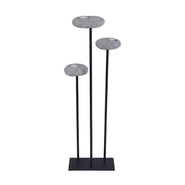 Pebbles Candle Stand 42"H