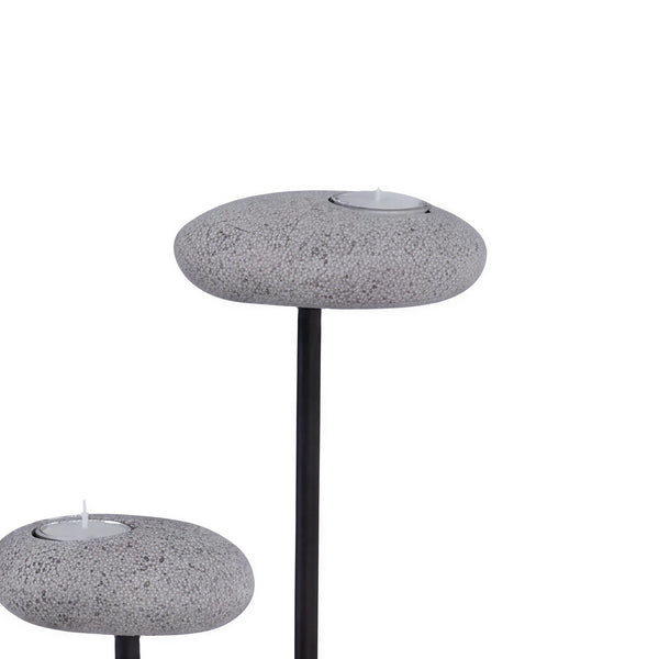 Pebbles Candle Stand 42"H