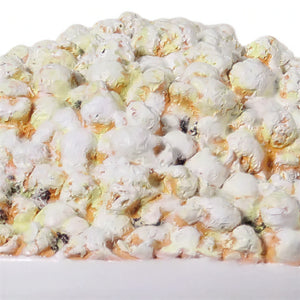 Heinimex Popcorn Waiter 36.375"H commercial display prop, glossy painted and textured popcorn finish, playful vintage cinema style close up detail