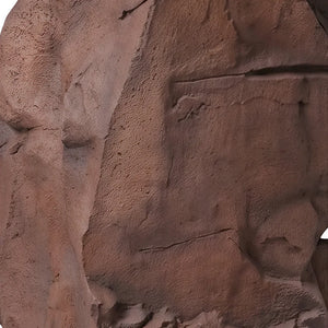 Heinimex Rock Sculpture - 3 outdoor decor, textured Sedona Brown faux-stone finish, realistic natural landscape style close up detail
