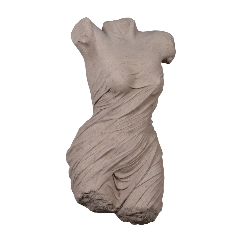 Roman Nymph Female Torso Wall Sculpture