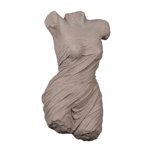 Roman Nymph Female Torso Wall Sculpture