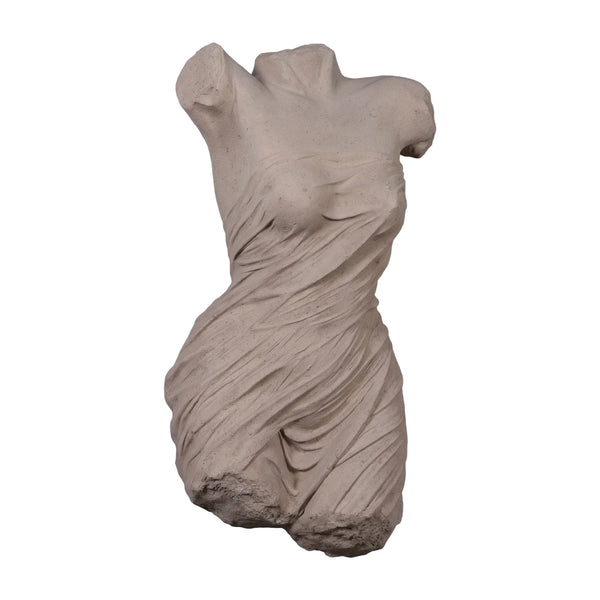 Roman Nymph Female Torso Wall Sculpture