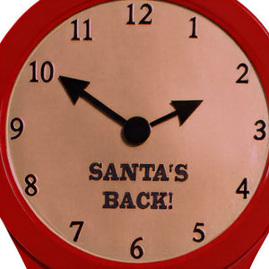 "Santa'S Back" Clock