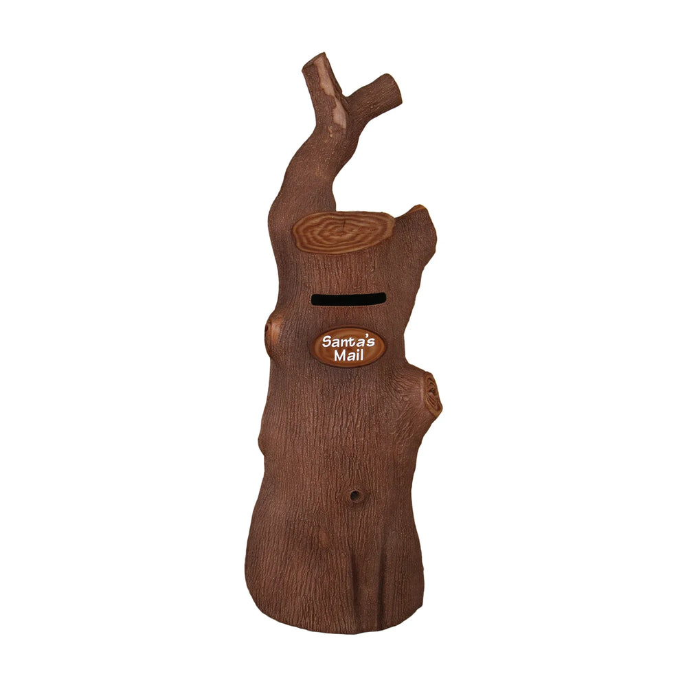 Santa'S Tree Stump Mailbox (Not In Aus)