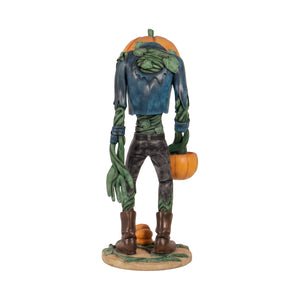 Scary Pumpkin Man With Candy Holder