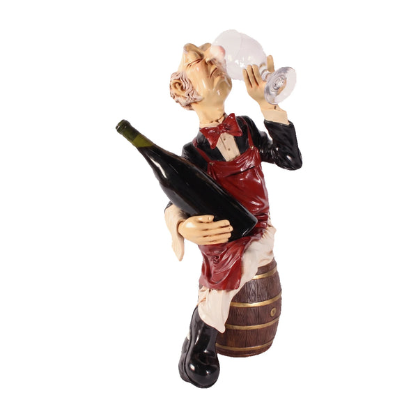 Sitting Connoisseur On Barrel
