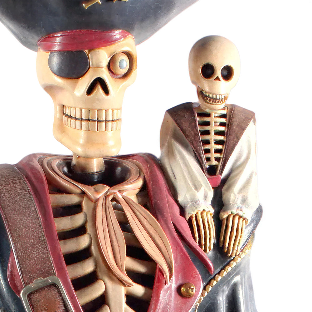 Skeleton Pirate W/ Monkey 6Ft. (Not In Usa/Canada)
