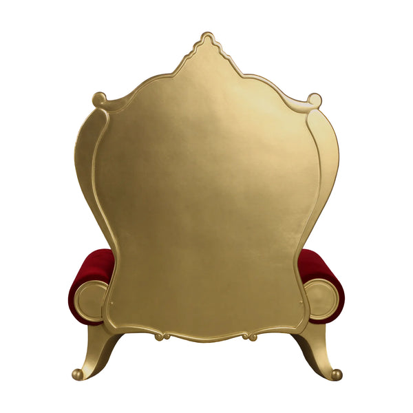 Throne Rococo Armless 160Cm Gold&Red Upholstery (Not In Aus)