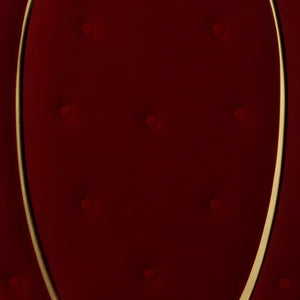Throne Rococo Armless 160Cm Gold&Red Upholstery (Not In Aus)