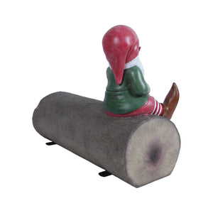Tree Trunk With Gnome