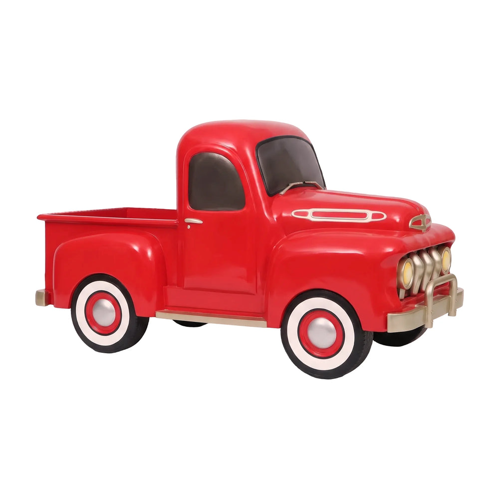 Heinimex Vintage Santa 4ft w/ Cane Christmas decor, realistic painted finish with textured trim, classic nostalgic holiday display style side view