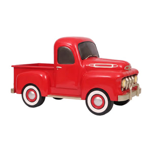 Heinimex Vintage Santa 4ft w/ Cane Christmas decor, realistic painted finish with textured trim, classic nostalgic holiday display style side view