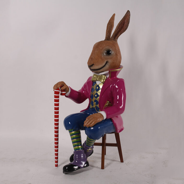 Jack The Rabbit Sitting on Stool - Heinimex PH